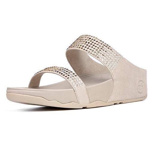 FitFlop Flare Slide Pebble
